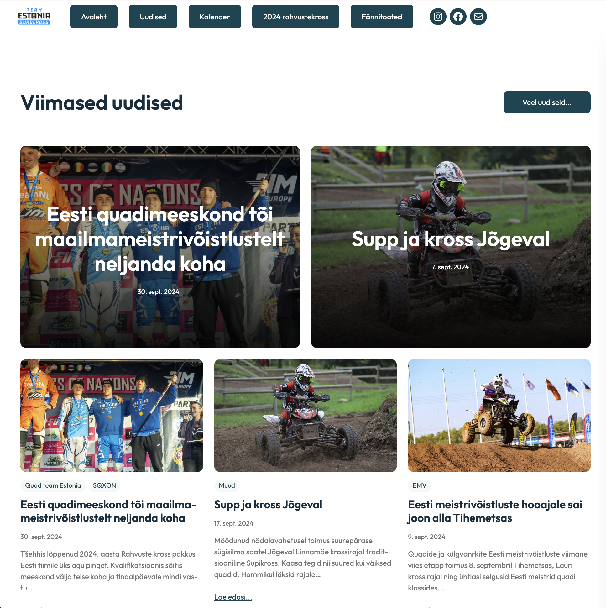 QuadTeam Eesti Veebileht